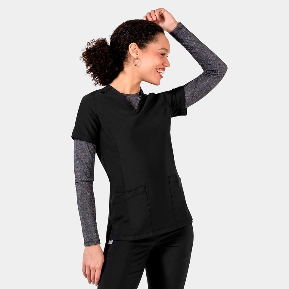Womens Epic V-Neck Top (4801) - Black Womens Epic V-Neck Top (4801) - Black