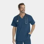 Mens Epic V-Neck Top (4851) - Caribbean Blue