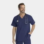 Mens Epic V-Neck Top (4851) - Navy