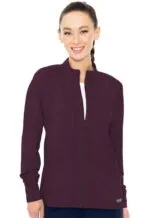 Zip Front Warm-Up With Sh (MC2660) - Wine