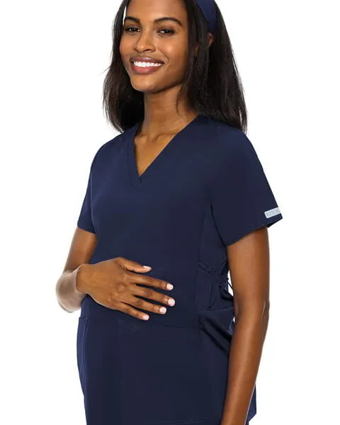Maternity V-Neck Top (MC628) - Navy